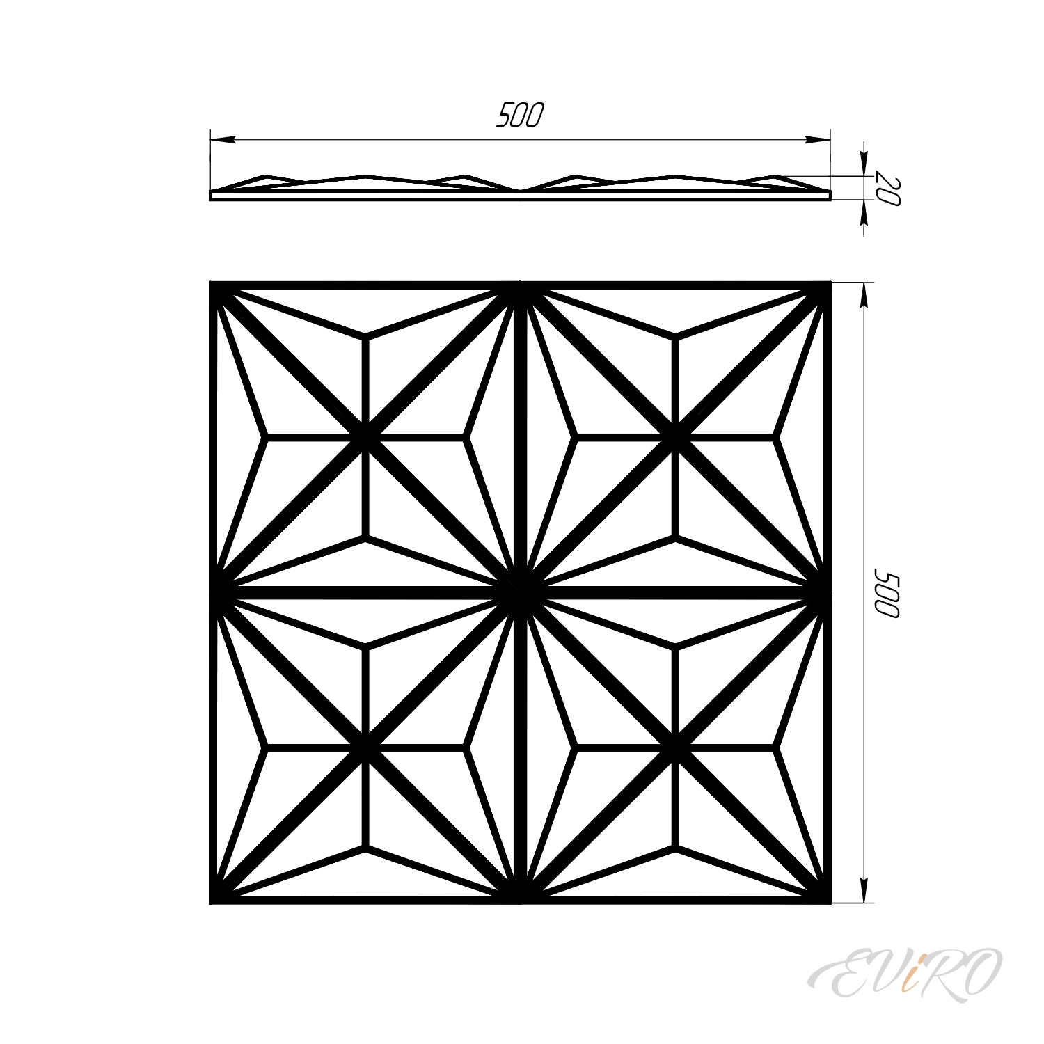 Гипсовая 3D панель EViRO Калианс