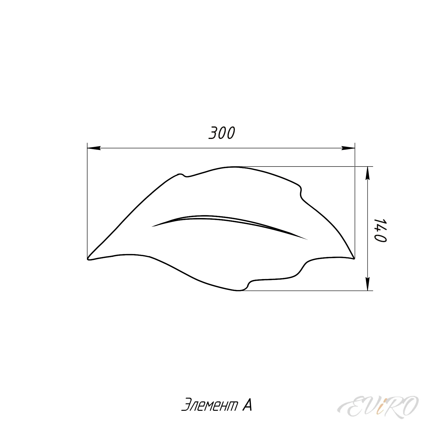 Световая гипсовая 3D панель EViRO Световые листья