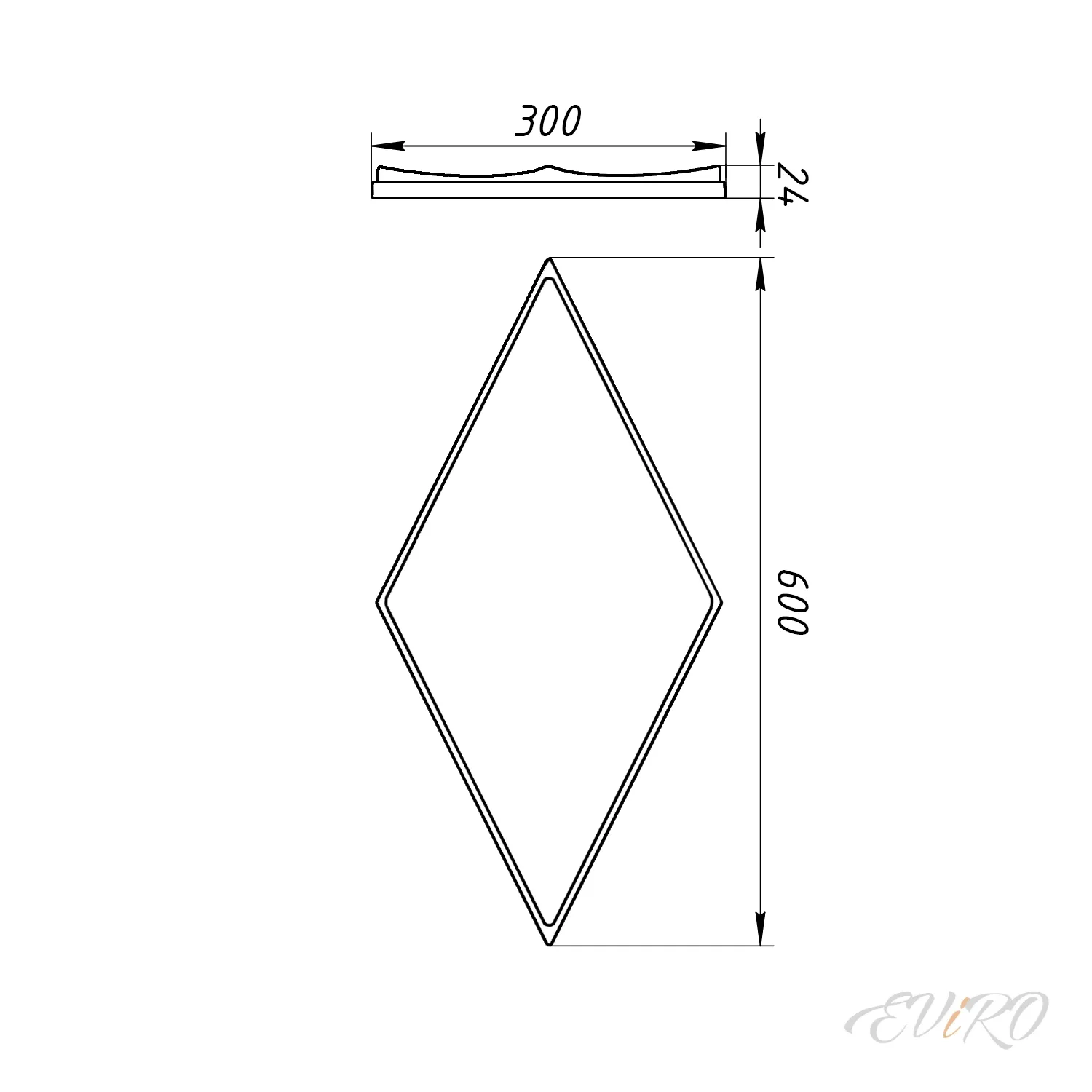 Гипсовая 3D панель EViRO Scales