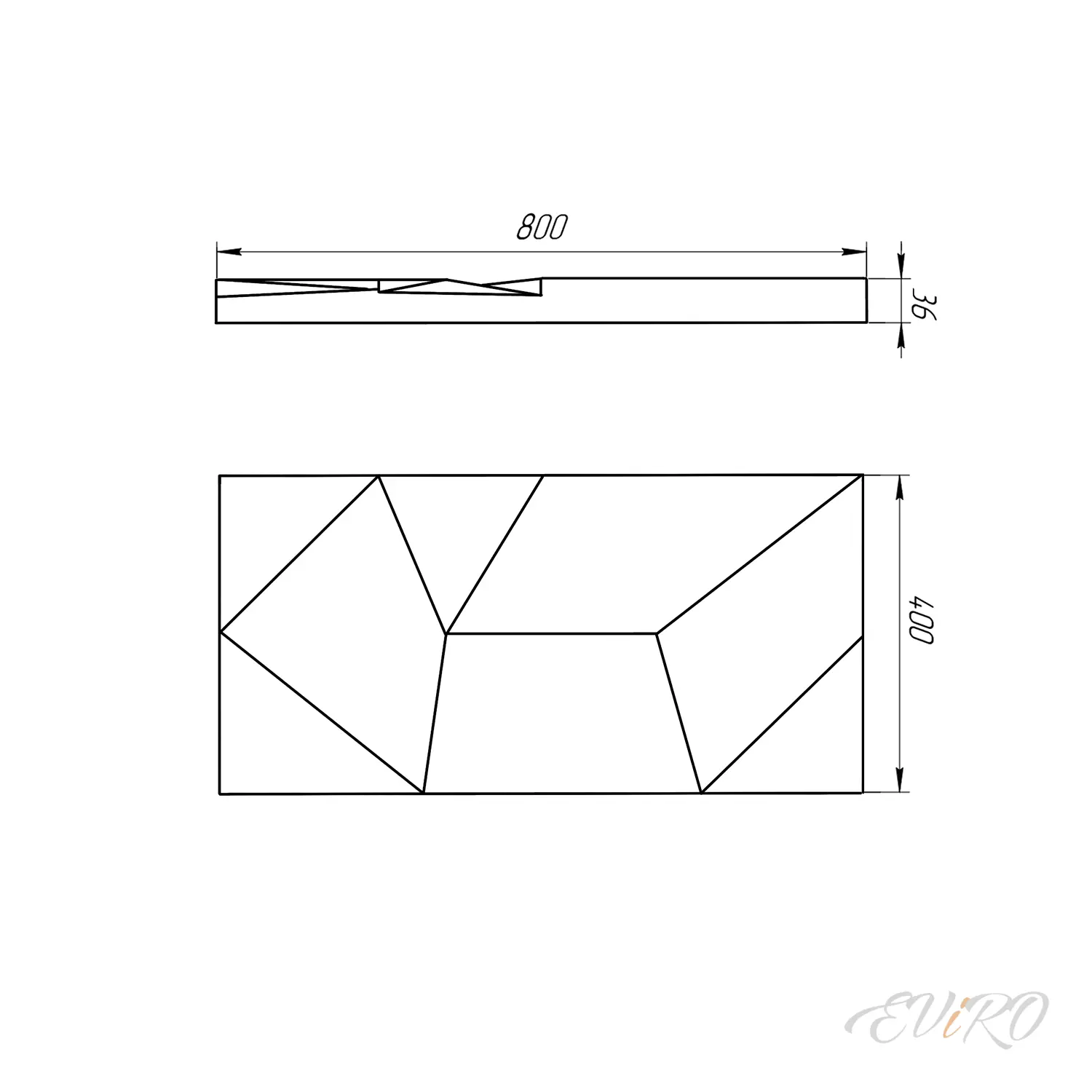 Гипсовая 3D панель EViRO Абстракт Большой