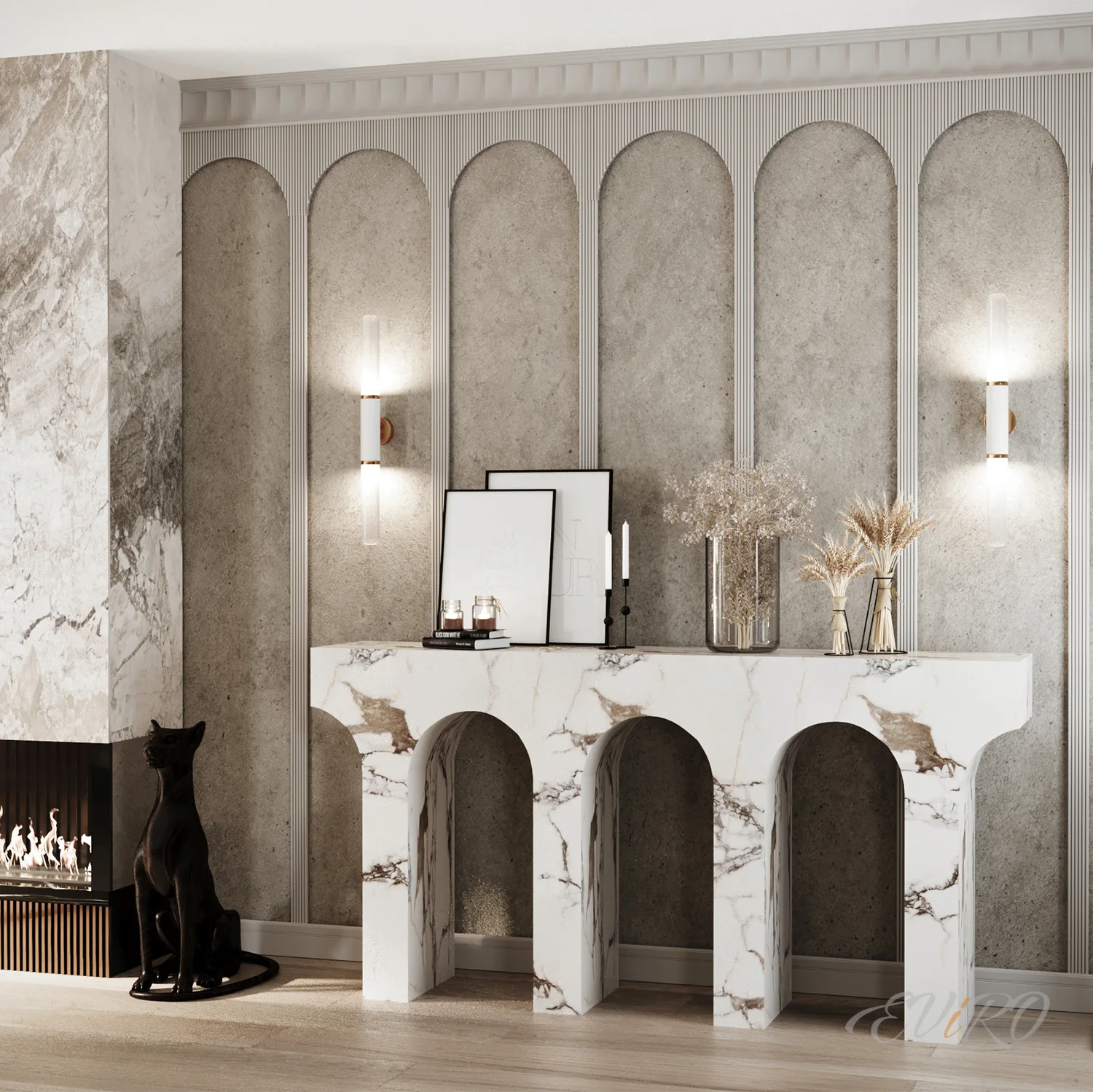 Гипсовая 3D панель EViRO New Rollers