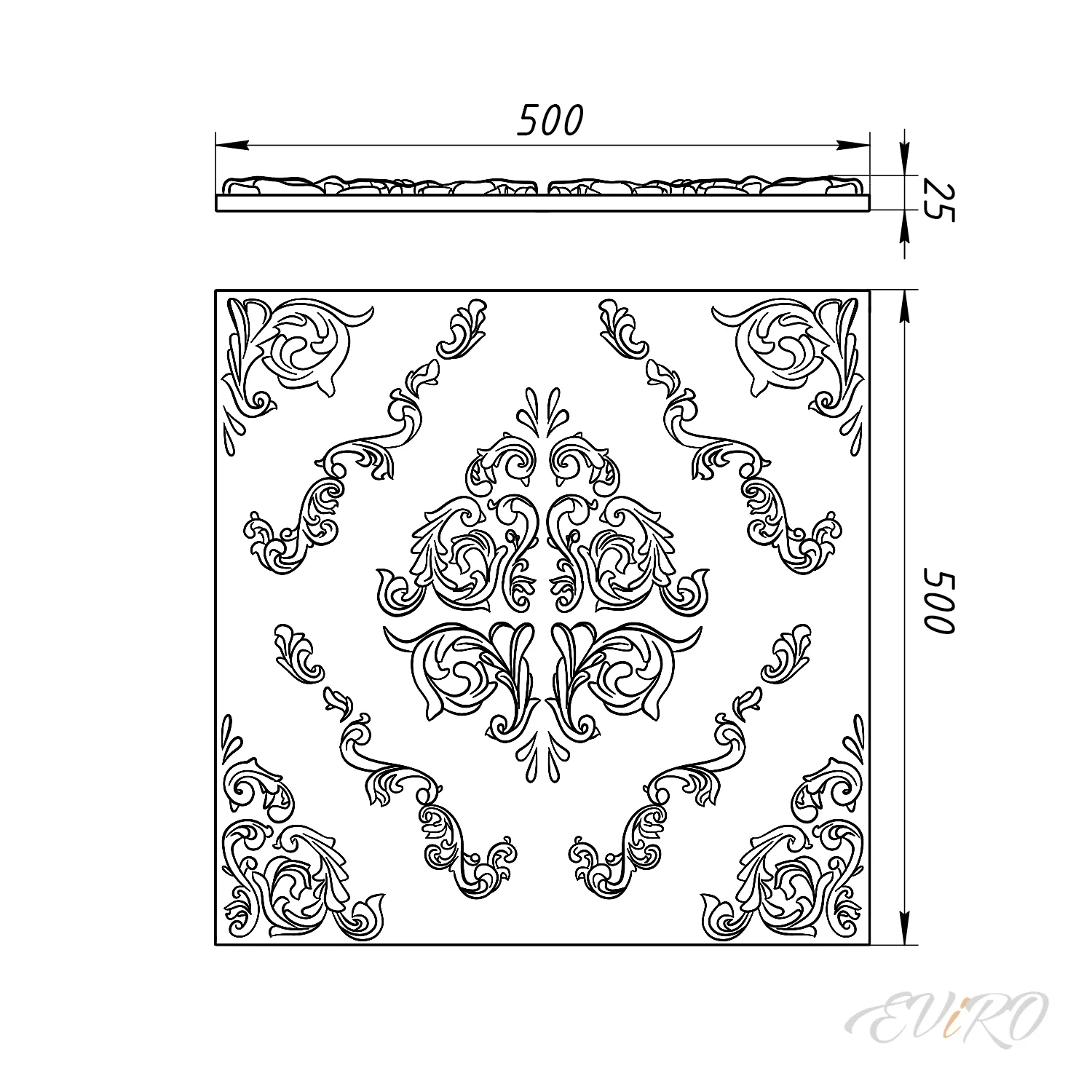 Гипсовая 3D панель EViRO Versalle