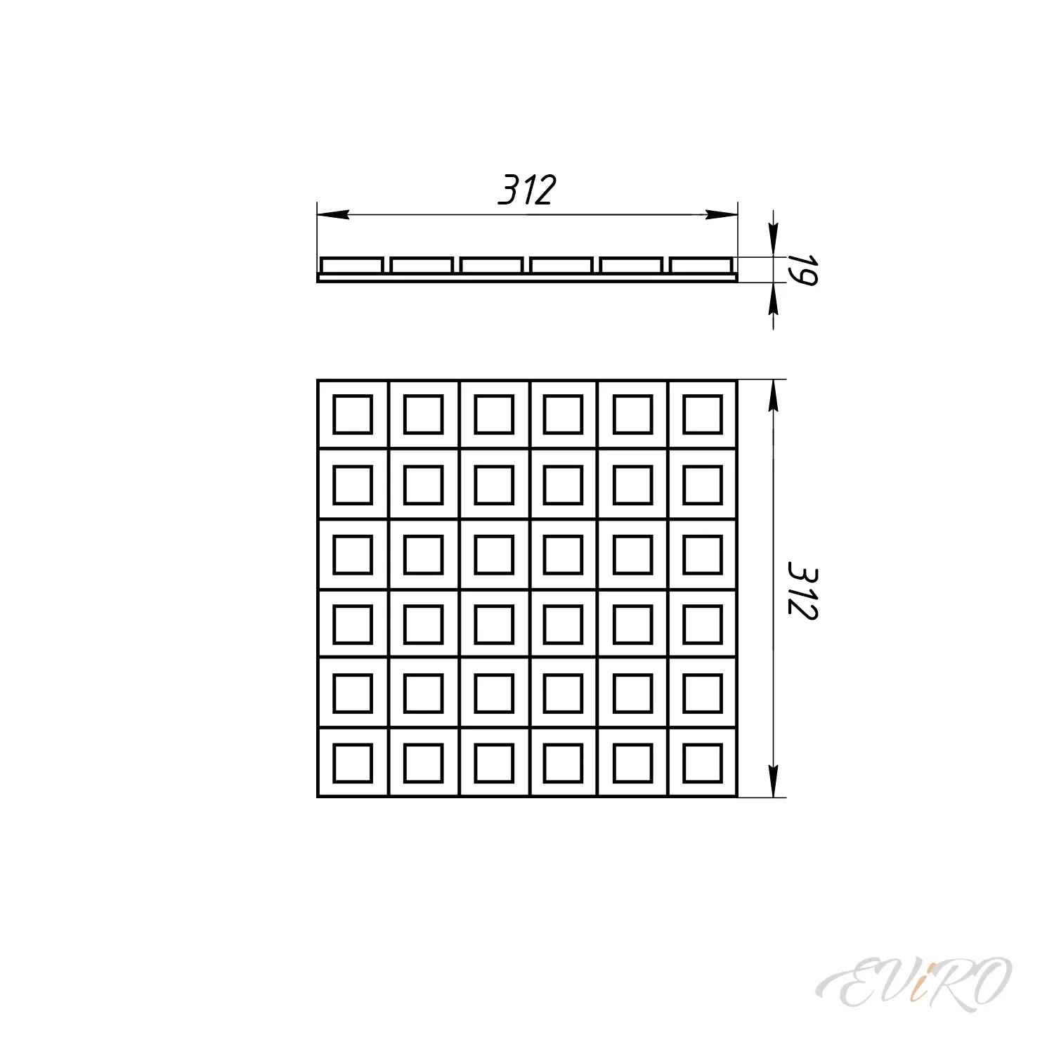 Гипсовая 3D панель EViRO Effect Dot