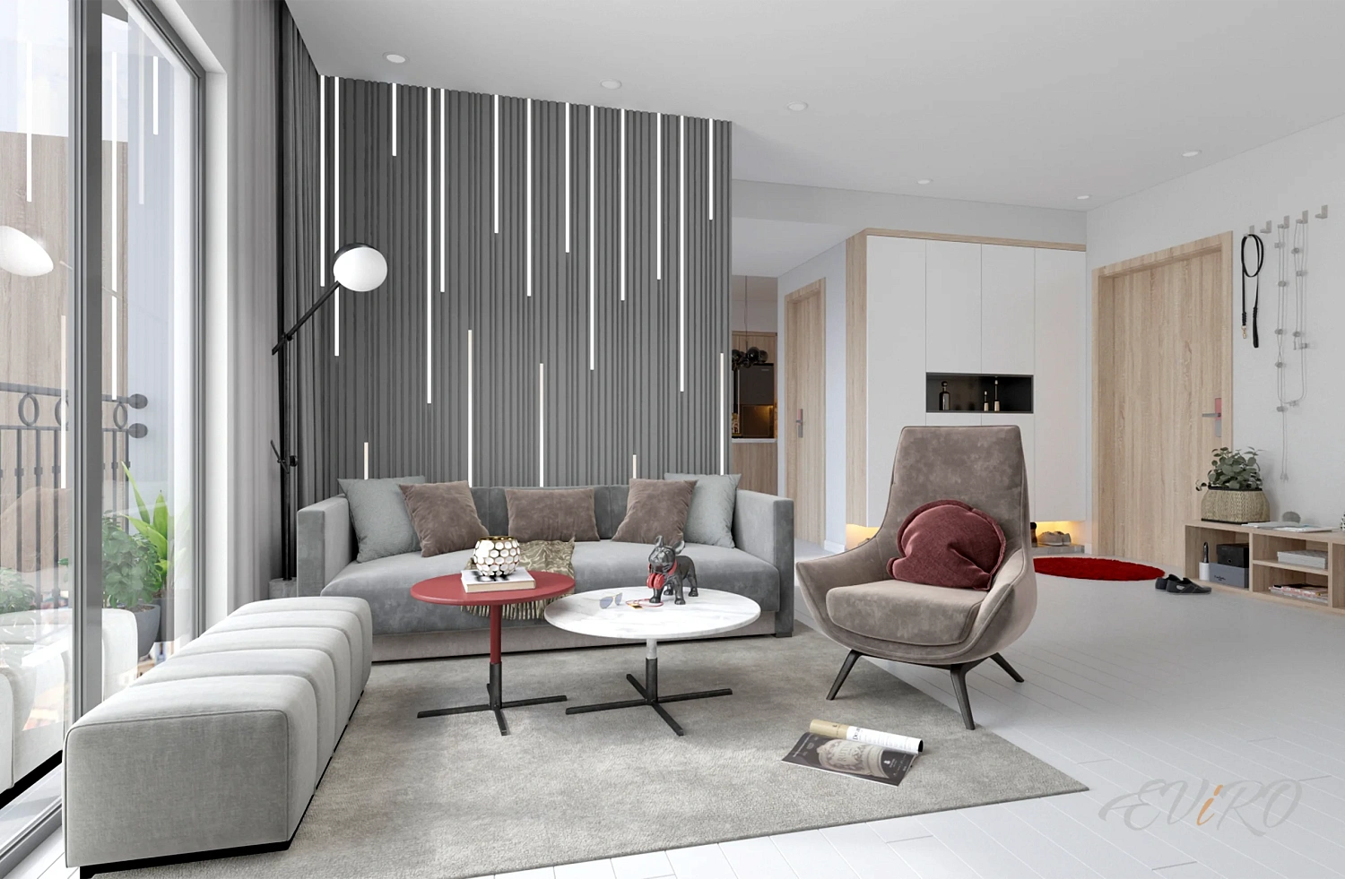 Стеновые 3 д панели купить Barcode + LED