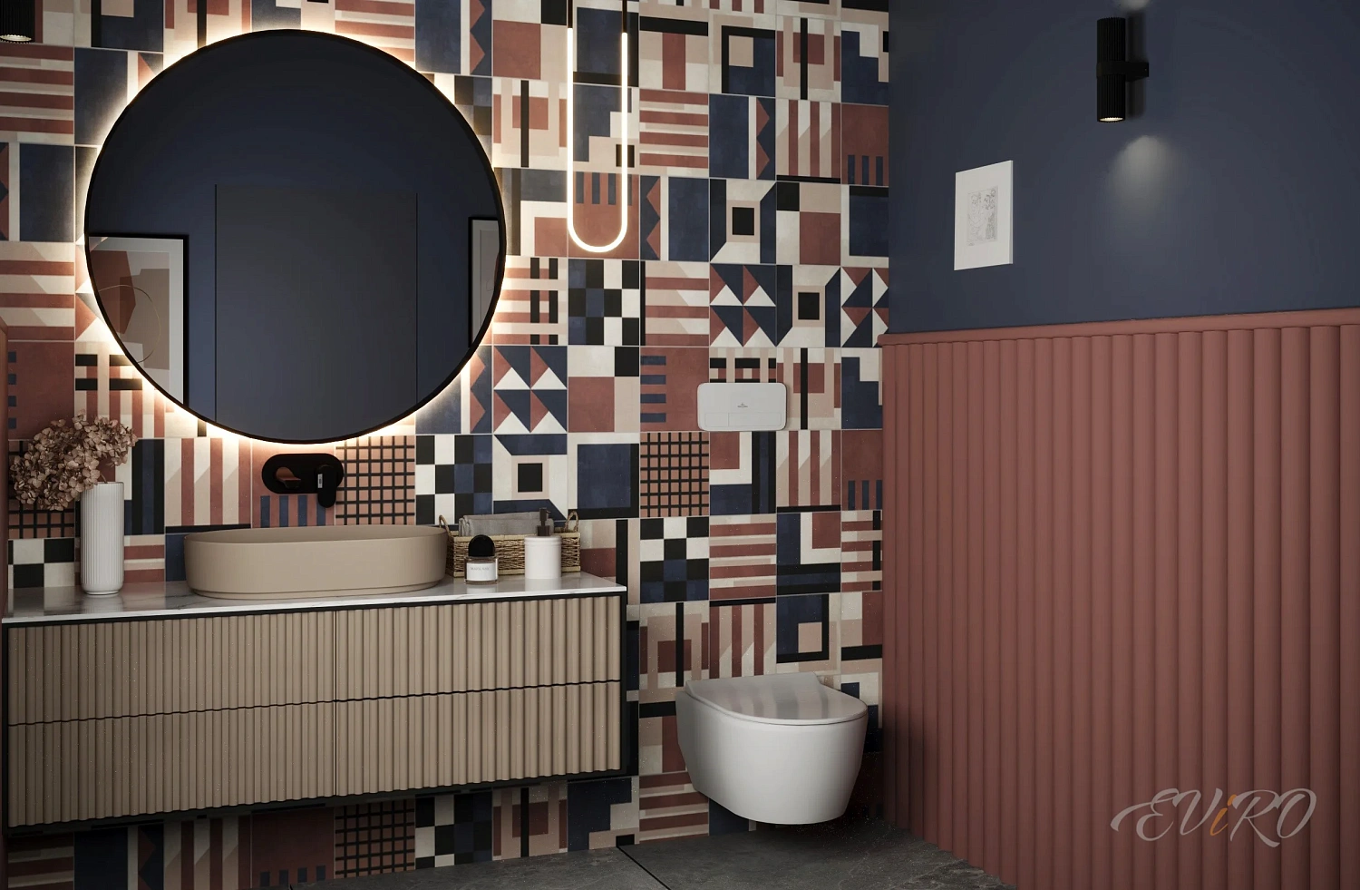 Гипсовая 3D панель EViRO Round Band